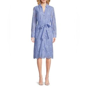 NWT Lilly Pulitzer Eira Eyelet Midi Shirtdress 8